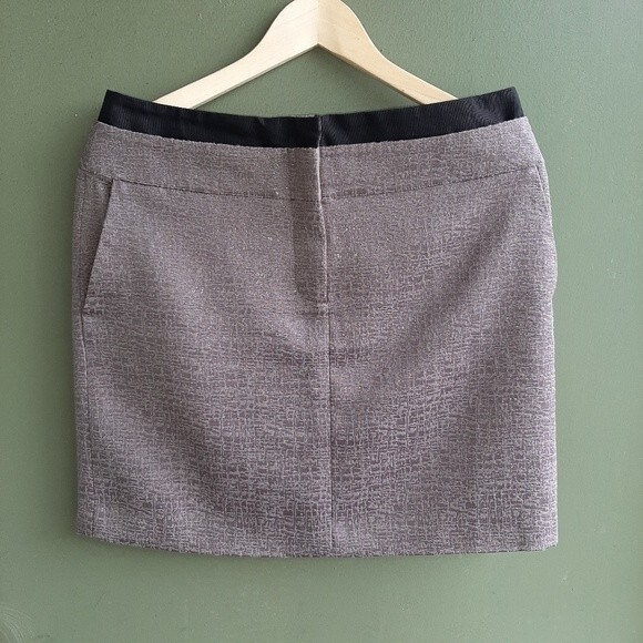 Ann Taylor Loft Brown Tones Skirt Front Zipper Size 8 - Picture 14 of 14